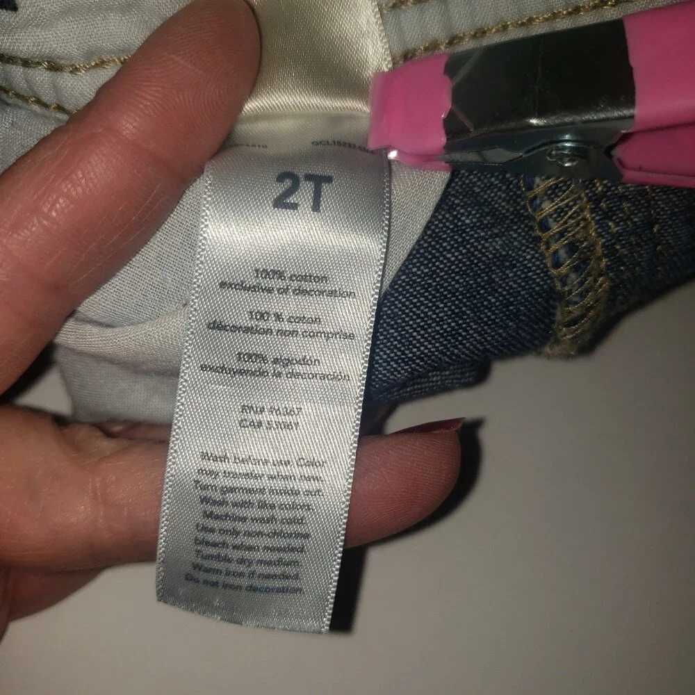 OshKosh B'Gosh Boys' World's Best Denim Jeans Overalls Size 2T